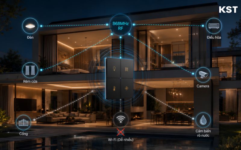 cơ chế truyền thông đa kênh knx rf multi