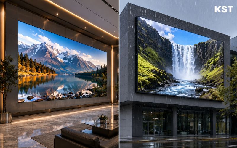 màn hình led trong nhà và ngoài trời hikvision