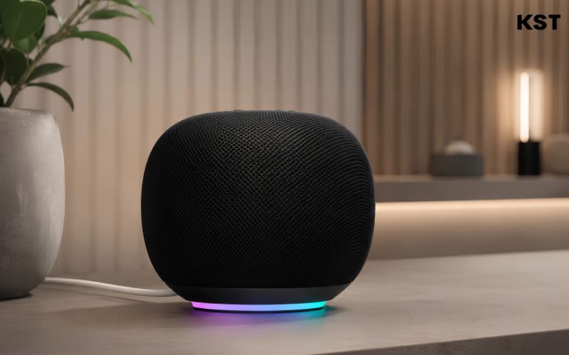 thiết kế và phần cứng của google home speaker