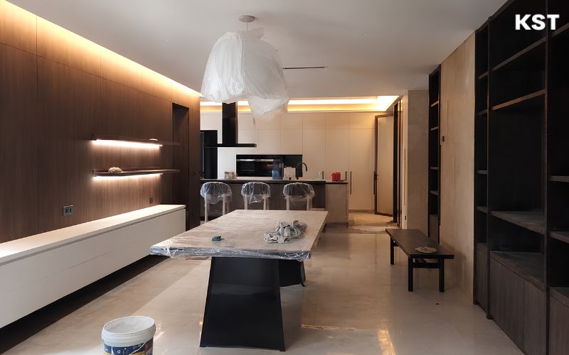 trước thi công biệt thự anh minh thảo điền