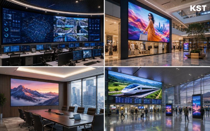 ứng dụng của màn hình led active hikvision